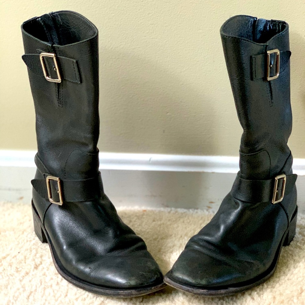 Chanel combat boots size 37 black